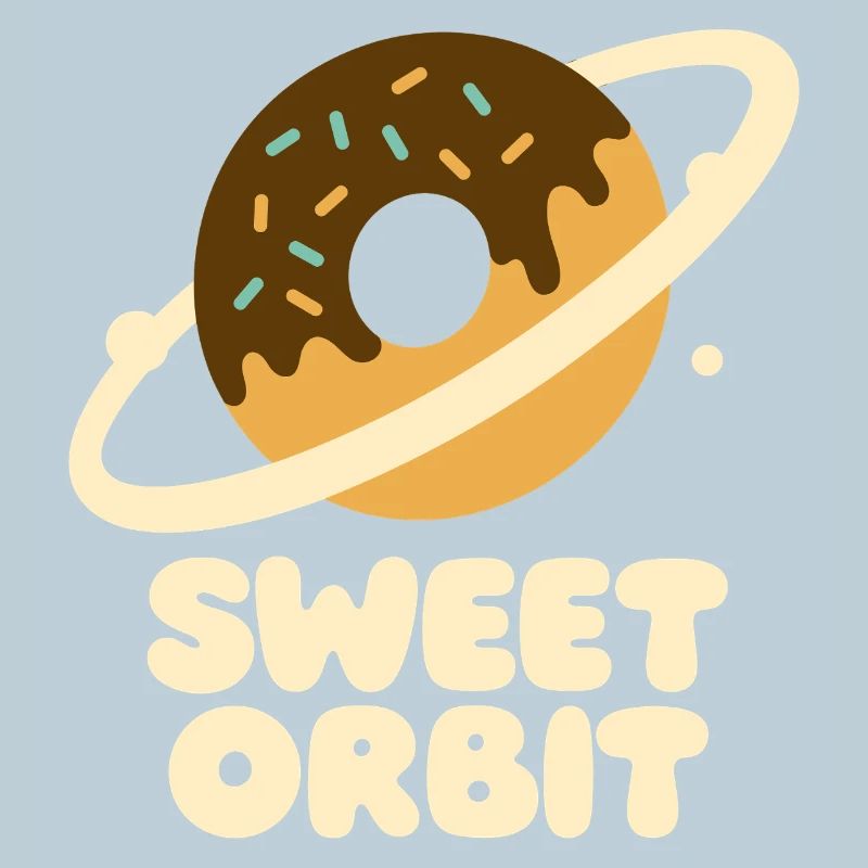 Cute Orbit Donut Planet