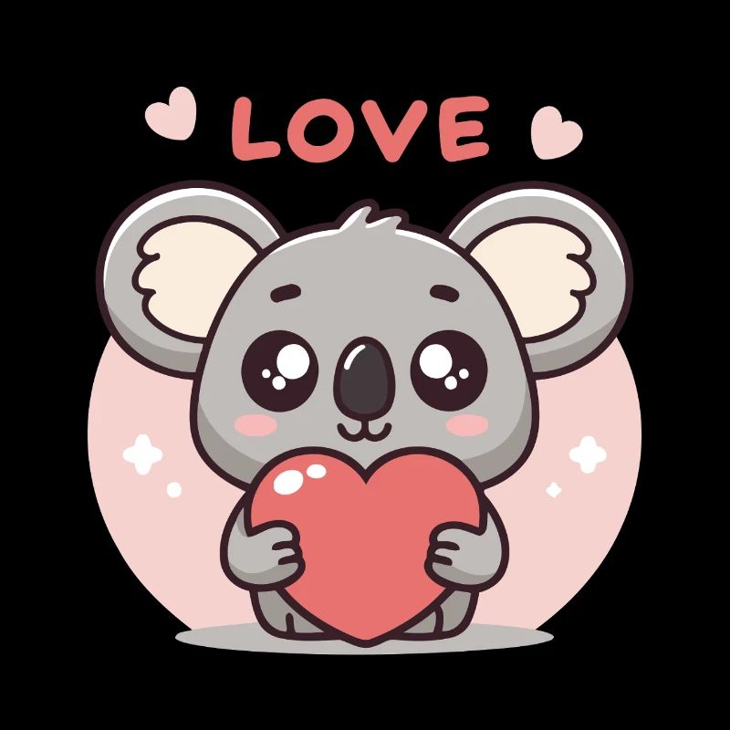 Koala Cœur Amoureux