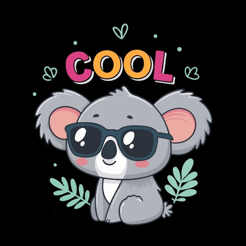 Koala Cool in glasses and pastel