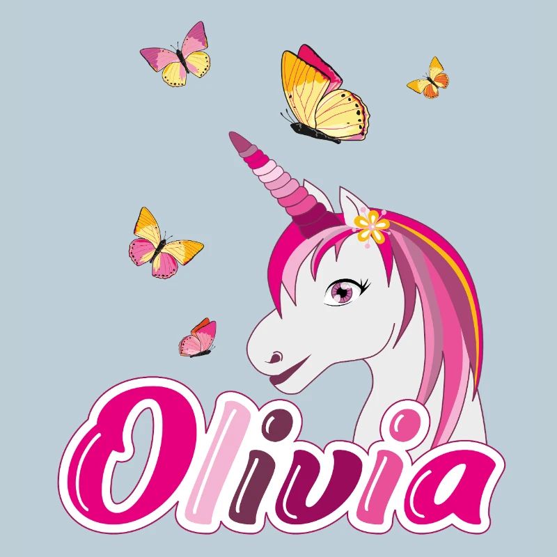Olivia Licorne aux papillons