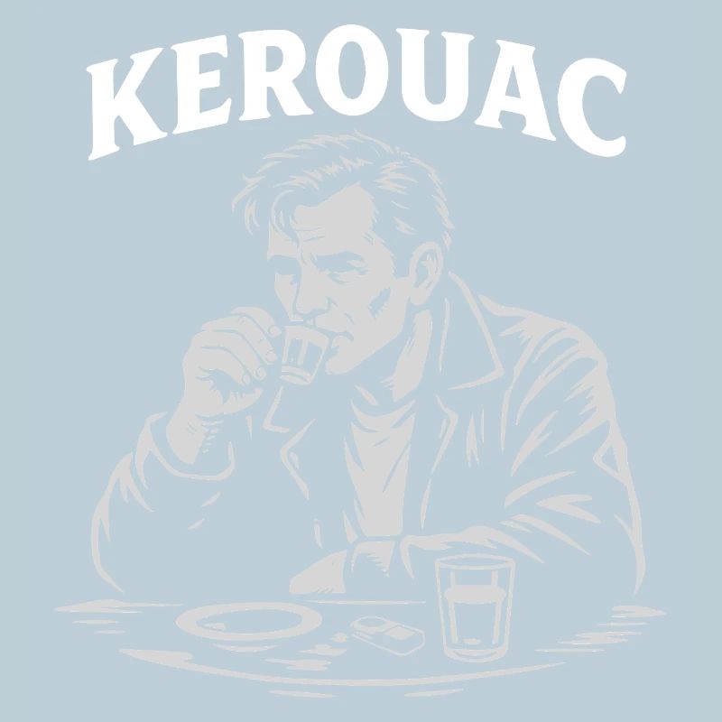 Jack Kerouac buvant un espresso au café