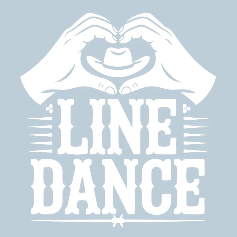 Line Dance Herz Hände Logo
