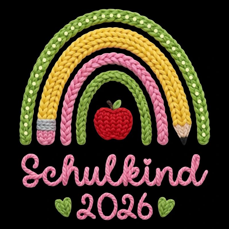 Schulkind 2026 Regenbogen