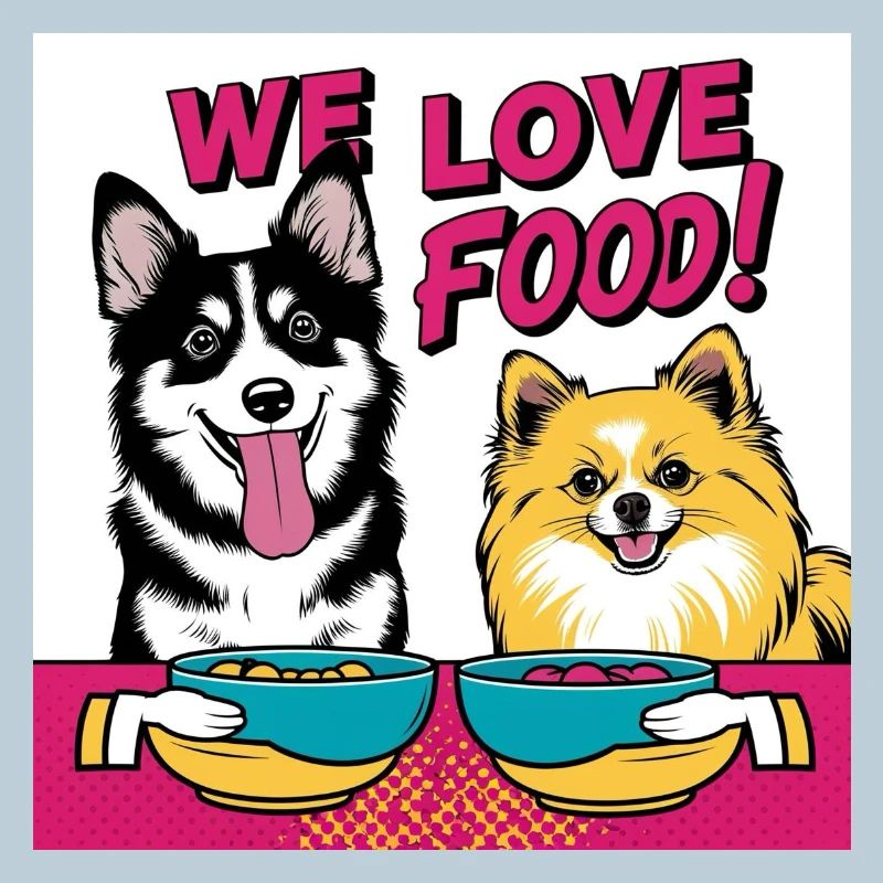 Chiens comiques - Nous aimons la nourriture