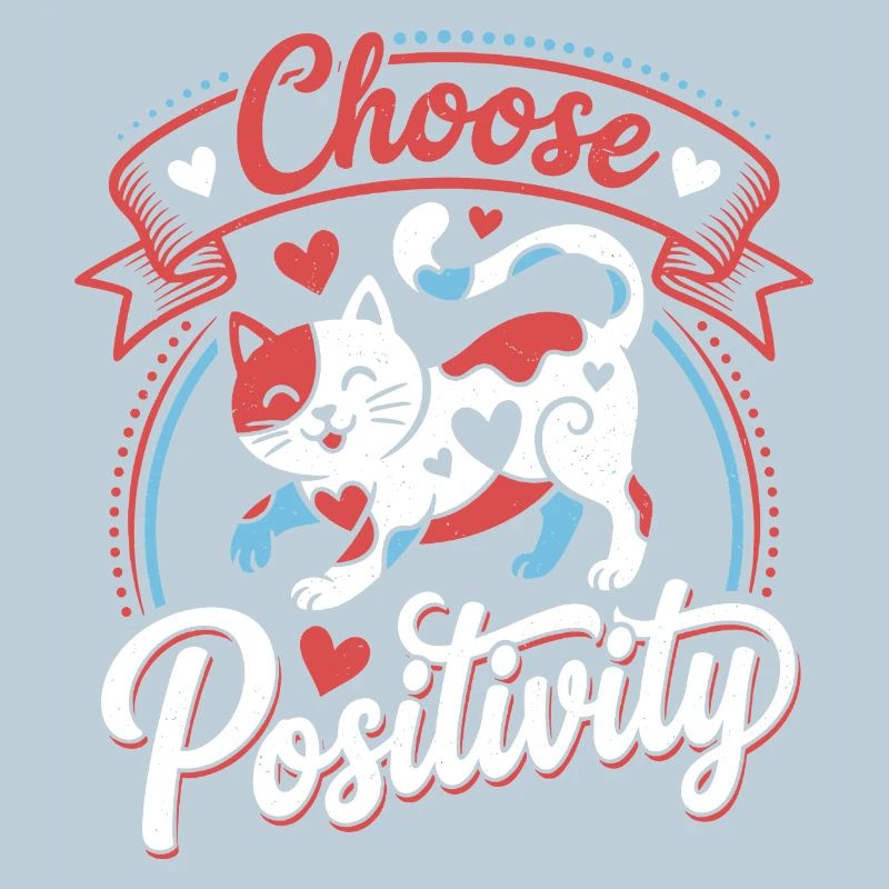 Choose Positivity Cat