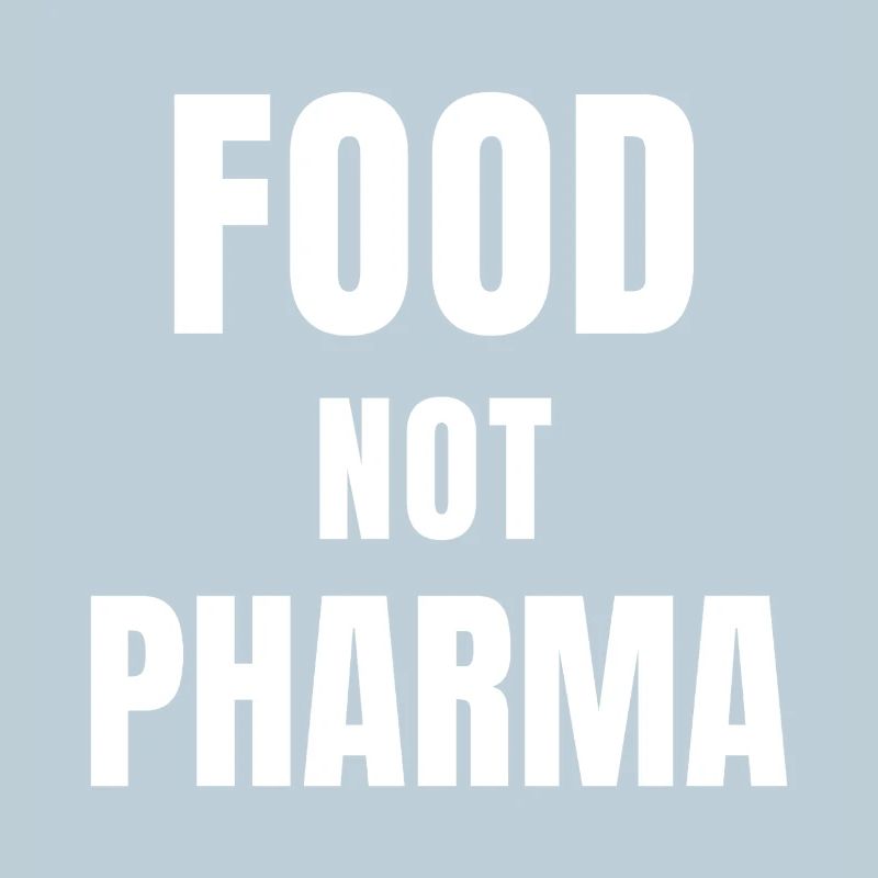 Protestation Food Not Pharma Imprimé