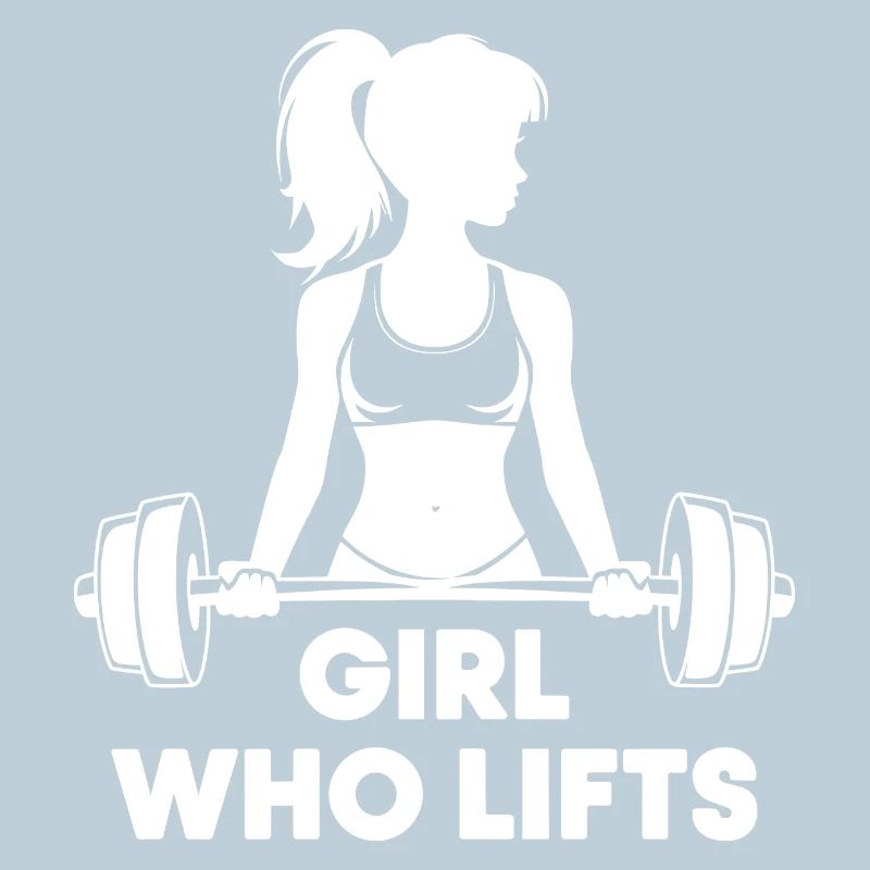 Bodybuilder Gym Girl Barbell Power Beauty