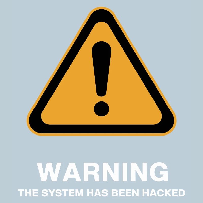 Warnsymbol für gehackte Systeme