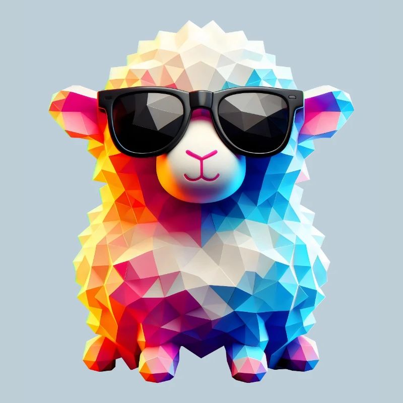 Coole Lammfell-Sonnenbrille