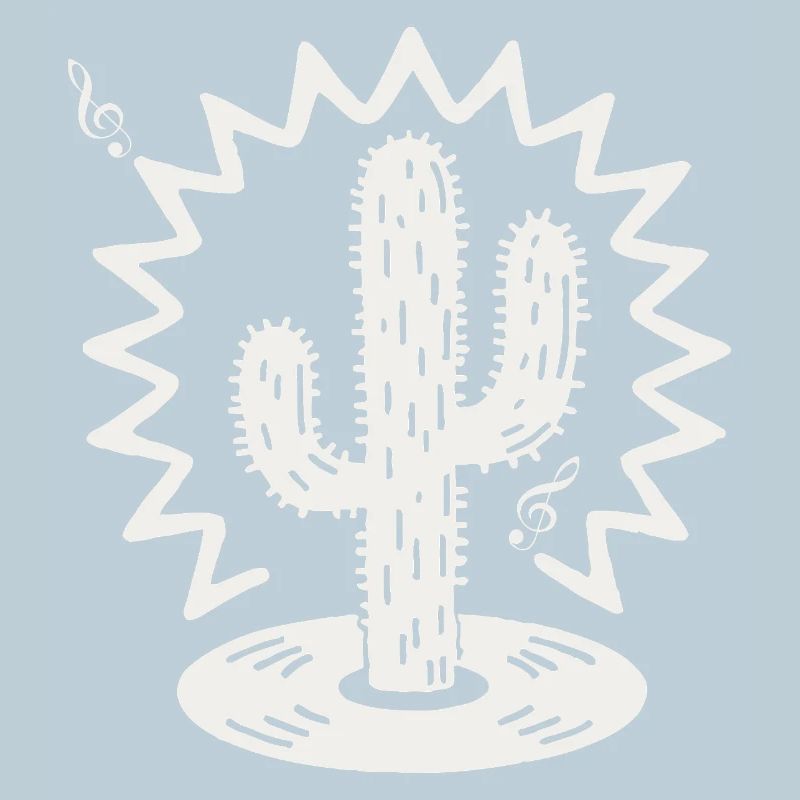 Silhouette de la sérénade du cactus