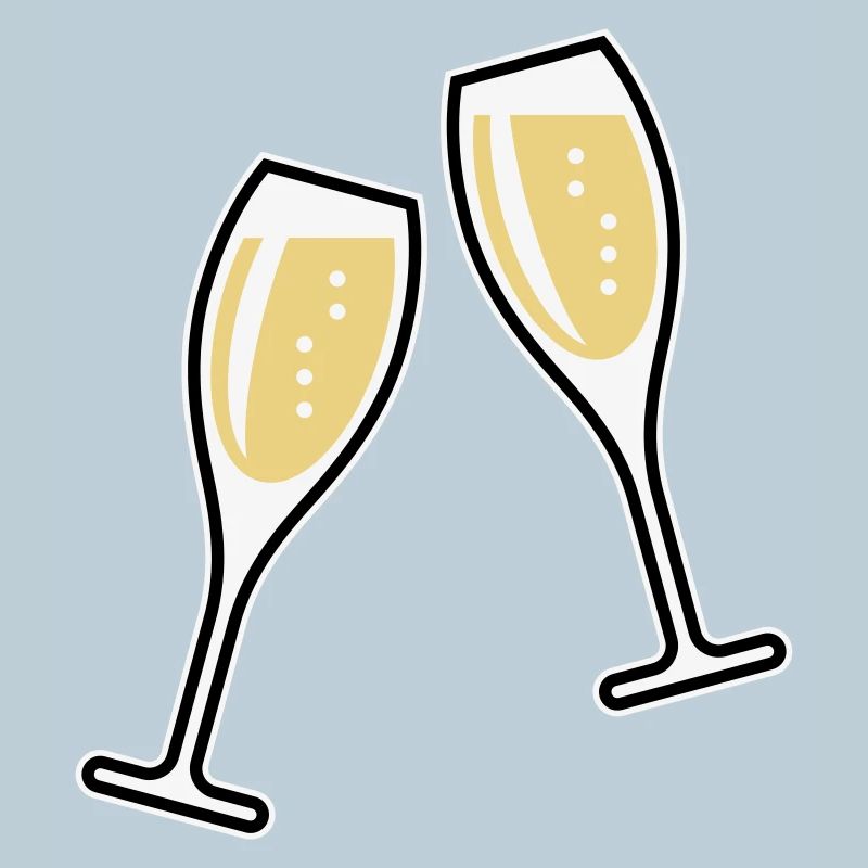 2 Sektgläser (Sekt / Oval / Zu / 3C)