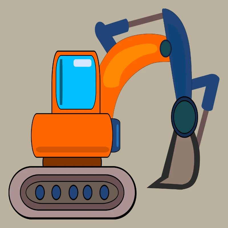 BAUSTELLE BAGGER KINDER BAGGERN