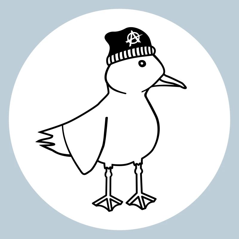 Seagull Anarchy – Vilain Maritime Hipster Art côtier