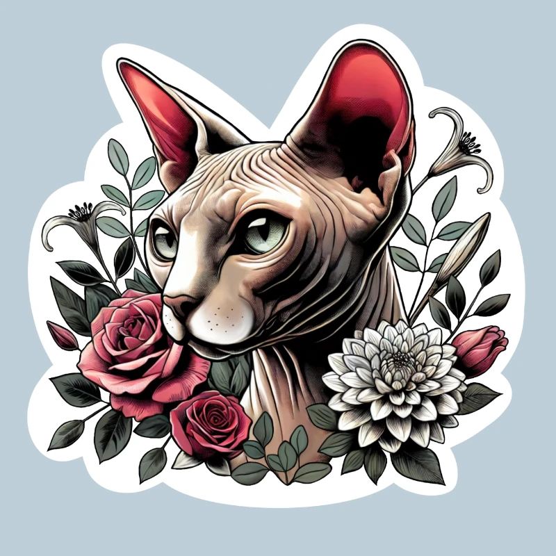 Rosensphynxkatze