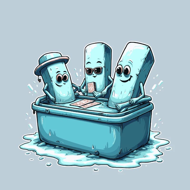 Icecube Lolly Pool Party Design