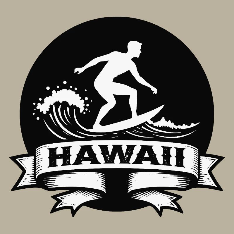 Surfer Hawaii Wave Banner