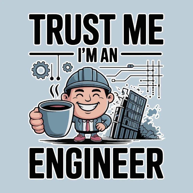 Trust Me I'm an Engineer - for dark background