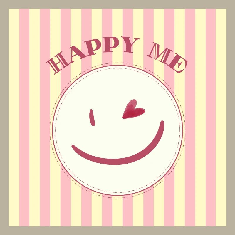 Smile on stripe pattern