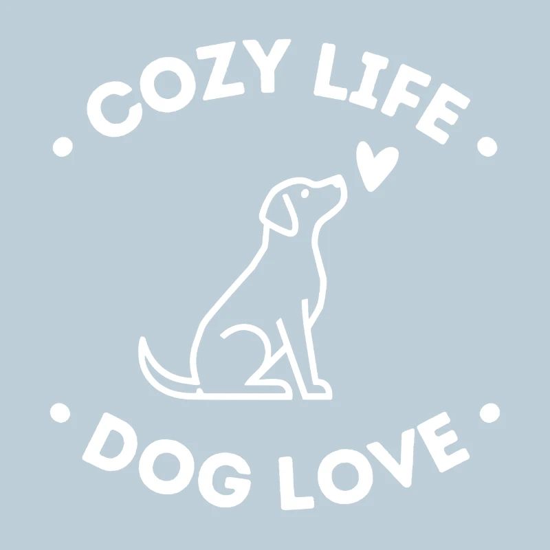 Vie Chaleureuse Amour Canin – Design de mode de vie canin mignon