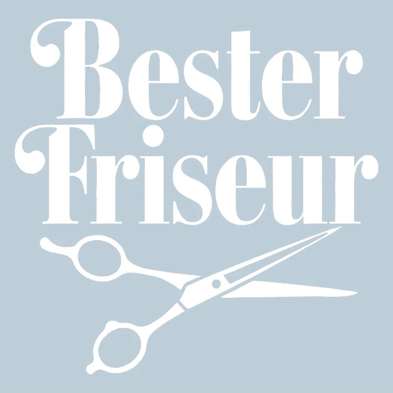 Bester Friseur mit Scheren-Logo