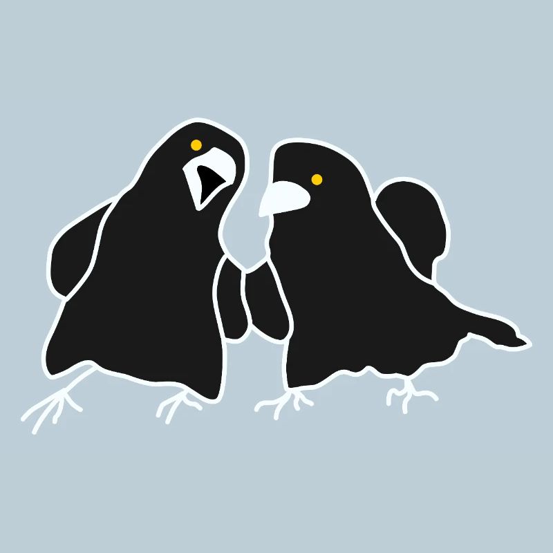 Minimalist Raven Duo
