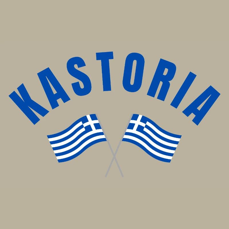 Drapeaux grecs de Kastoria