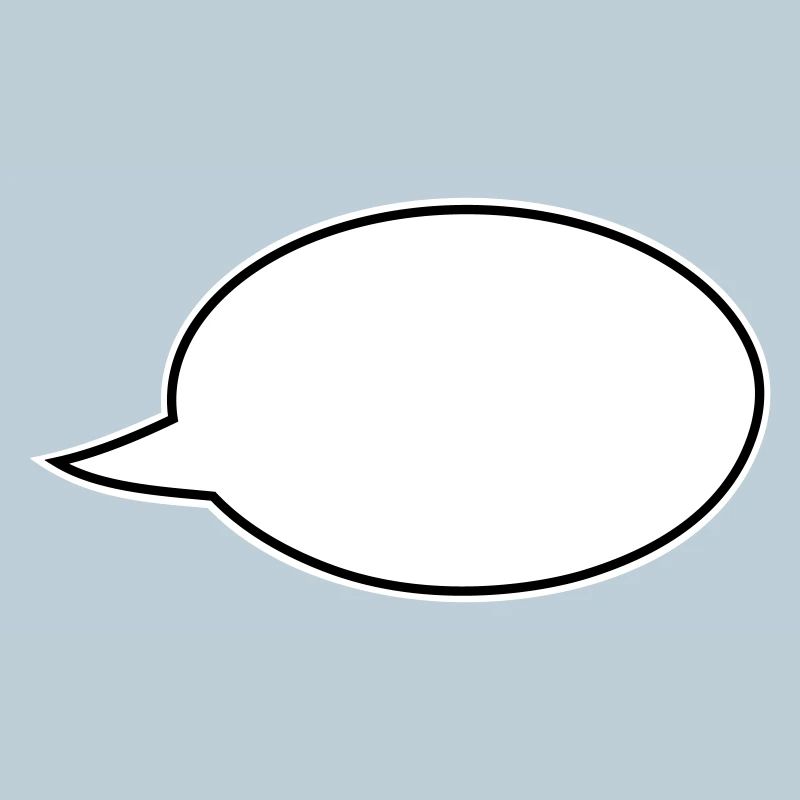 Speech bubble comic right