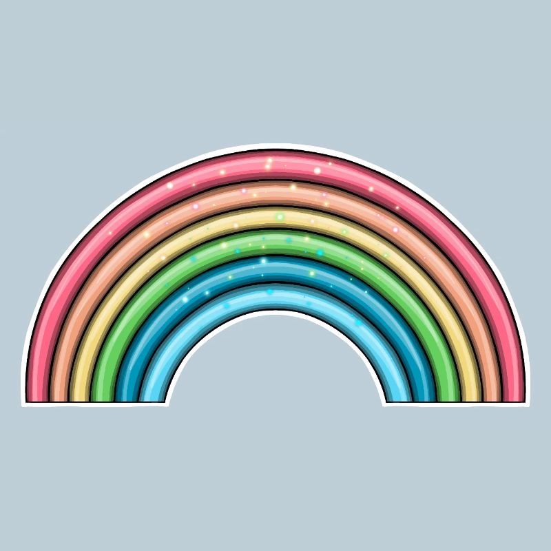 Lebendiges Regenbogen-Design