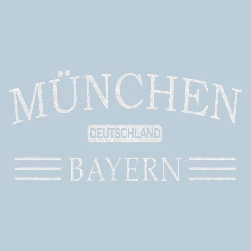 Munich Bavière Vintage Sérigraphie