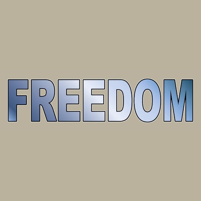 Freedom Typography Statement Design