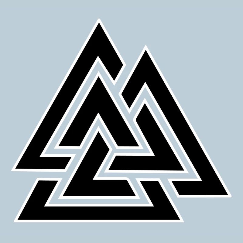 Motif triangulaire entrelacé