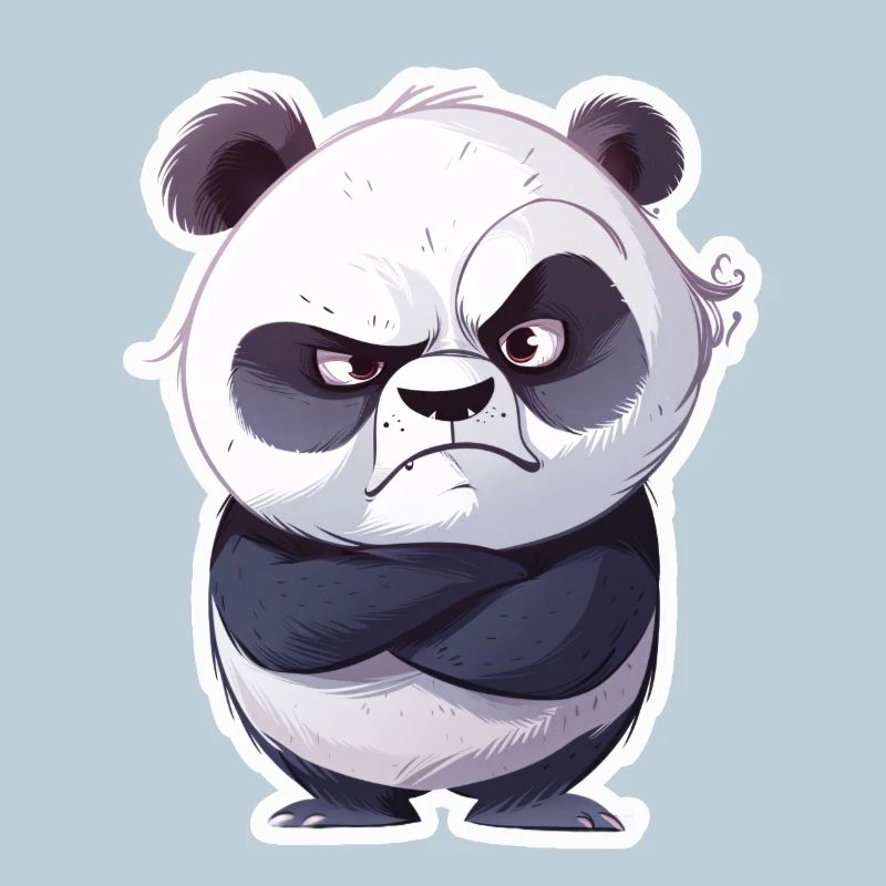 Panda offensé pris
