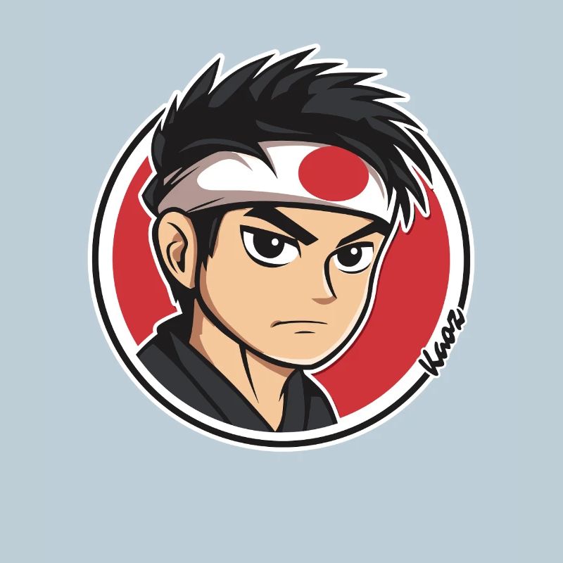 Anime Samurai Character Illustration
