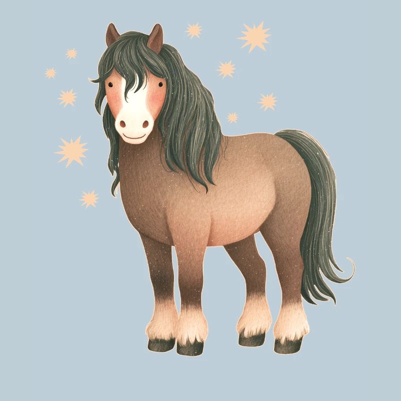 Pferd mit Sternen