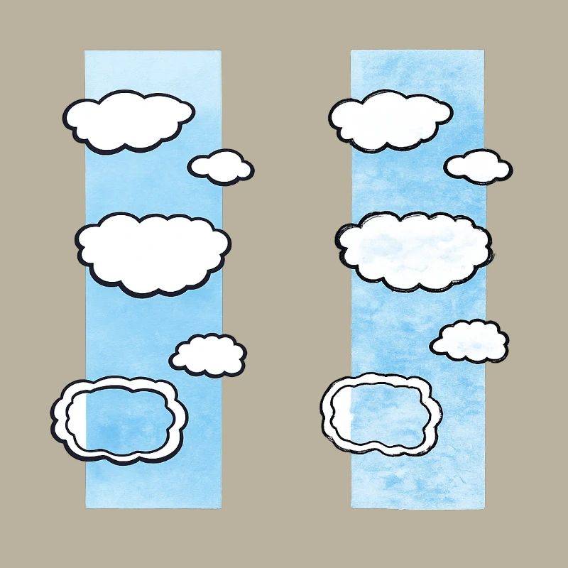 Cloud Columns on Sky Strips