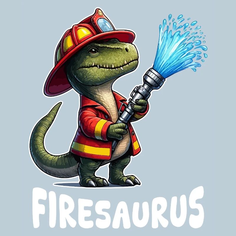 Firesaurus Pompier Mascotte