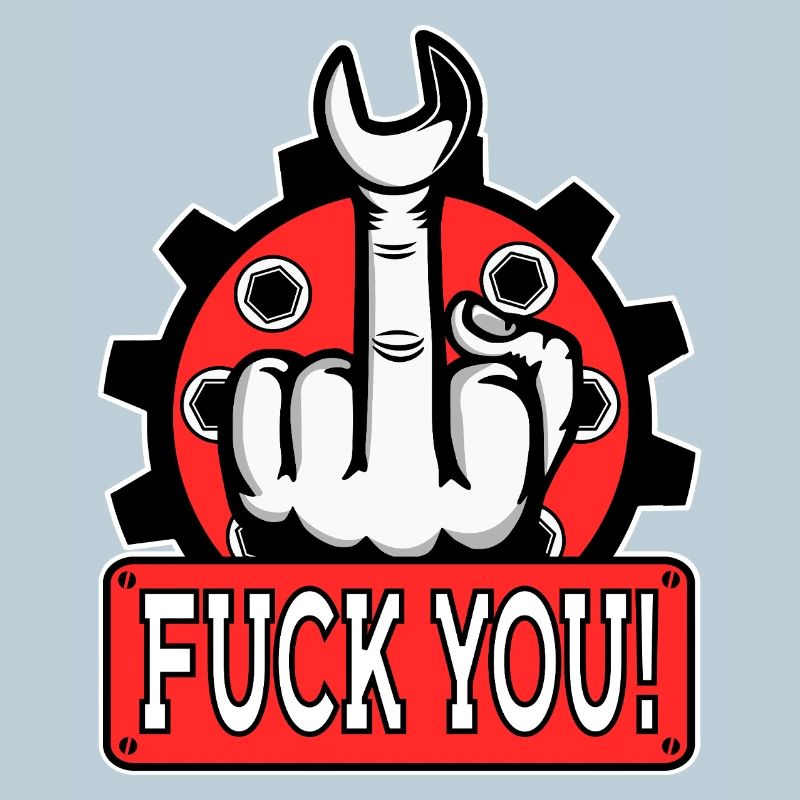 Provokantes Mittelfinger Statement