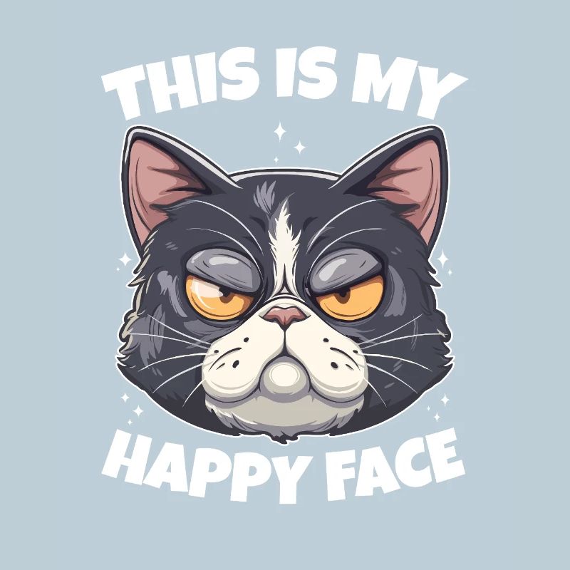 C’est mon chat au visage heureux