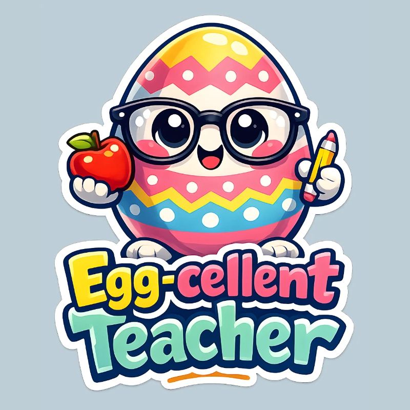 Egg Cellent Enseignant Œuf de Pâques
