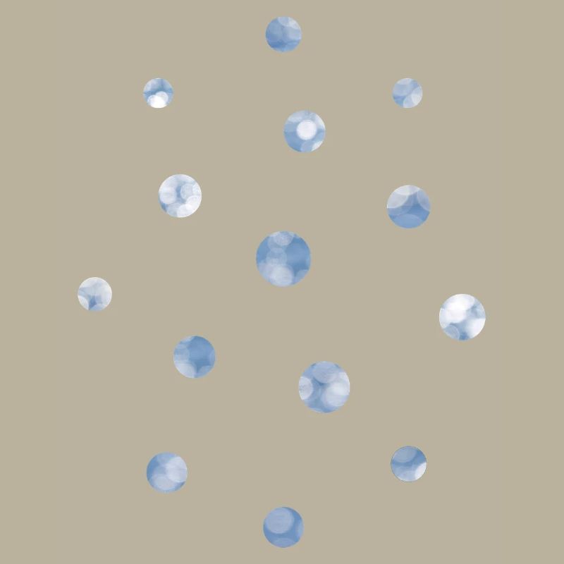 Blue Bokeh Light Points Pattern