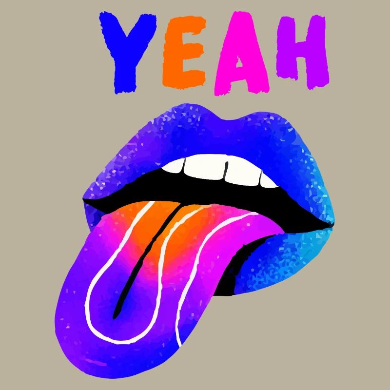 Vibrant Lips YEAH Pop Art
