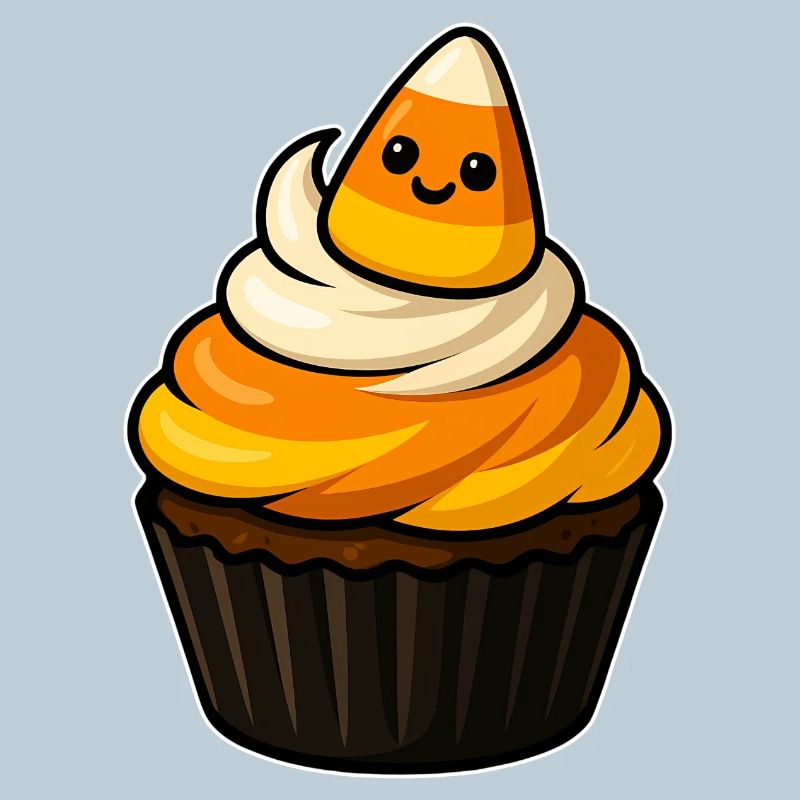 CandyCorn Cupcake Charm