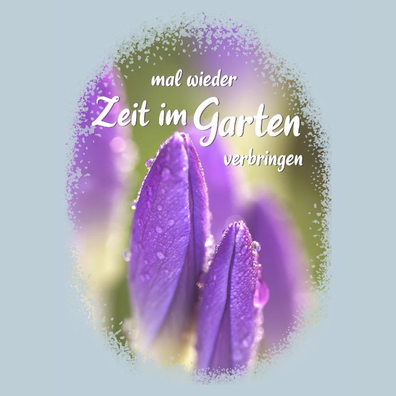 Profitez à nouveau du temps dans le jardin crocus fleur violette