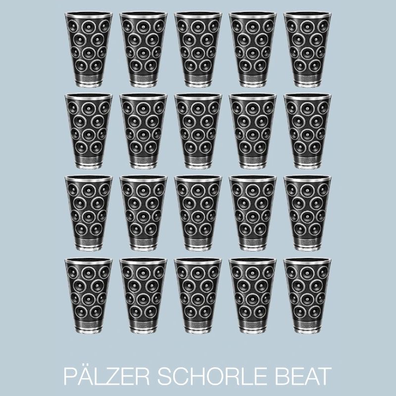 Pälzer Schorle Beat Shirt Dubbeglas Speaker