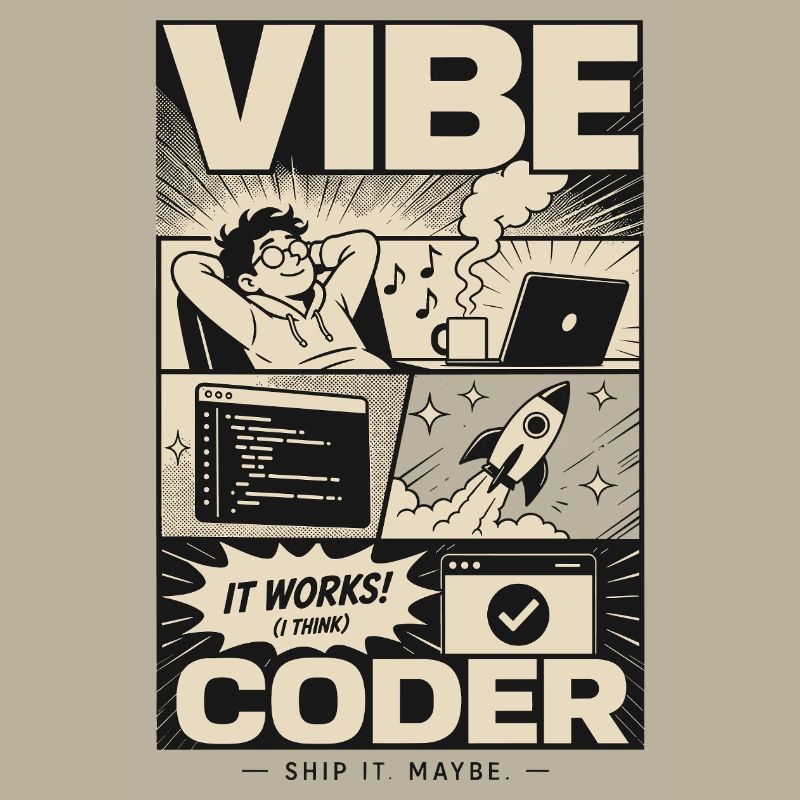 Vibe Coder Programmeur Humour