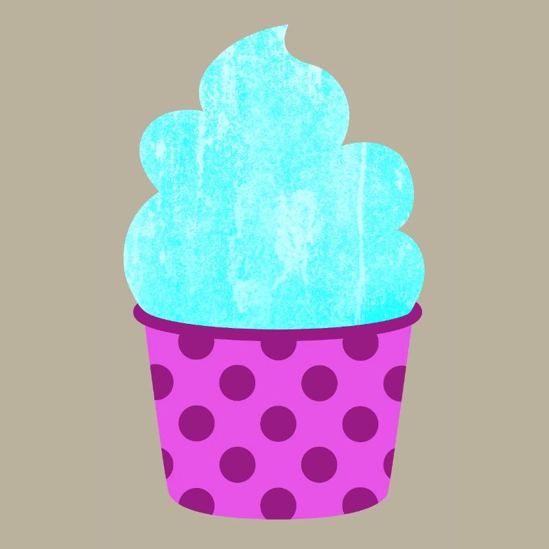 Eis Eiscreme Eiskrem Dots Punkte Softeis Sommer