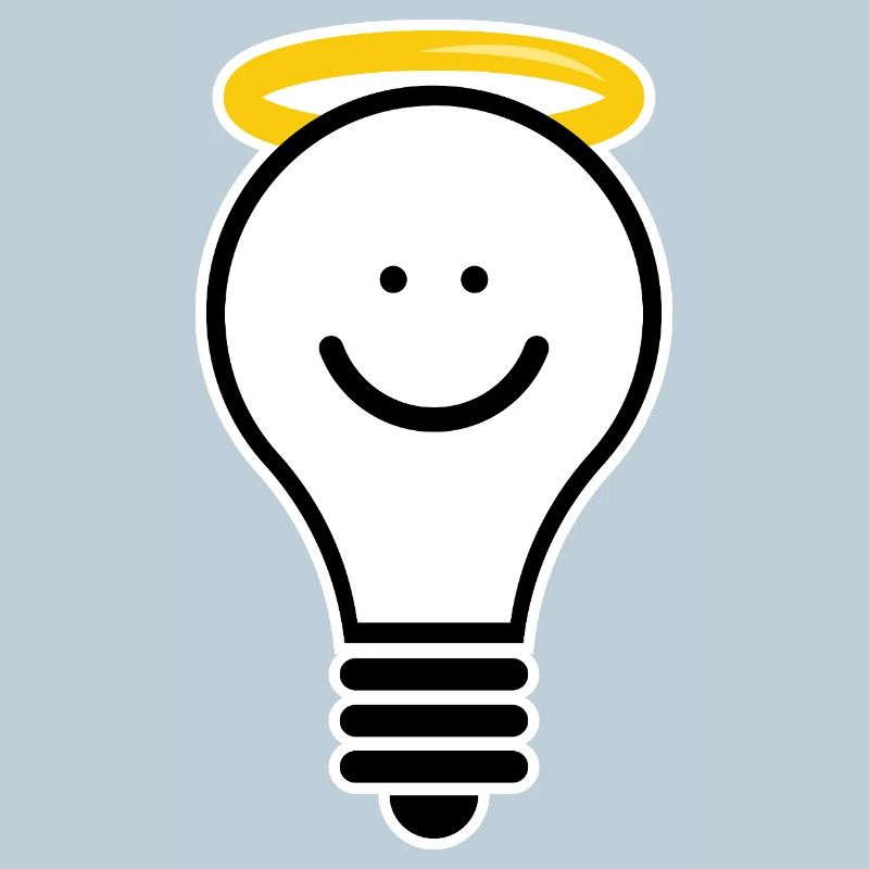 Light bulb with halo – creative light moti