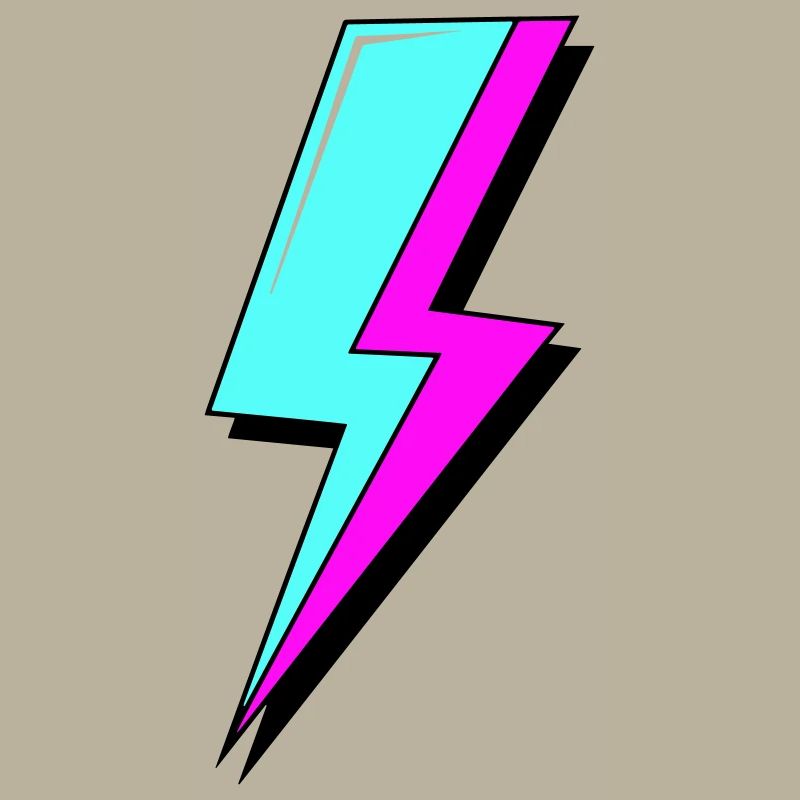 Psychedelic Neon Lightning