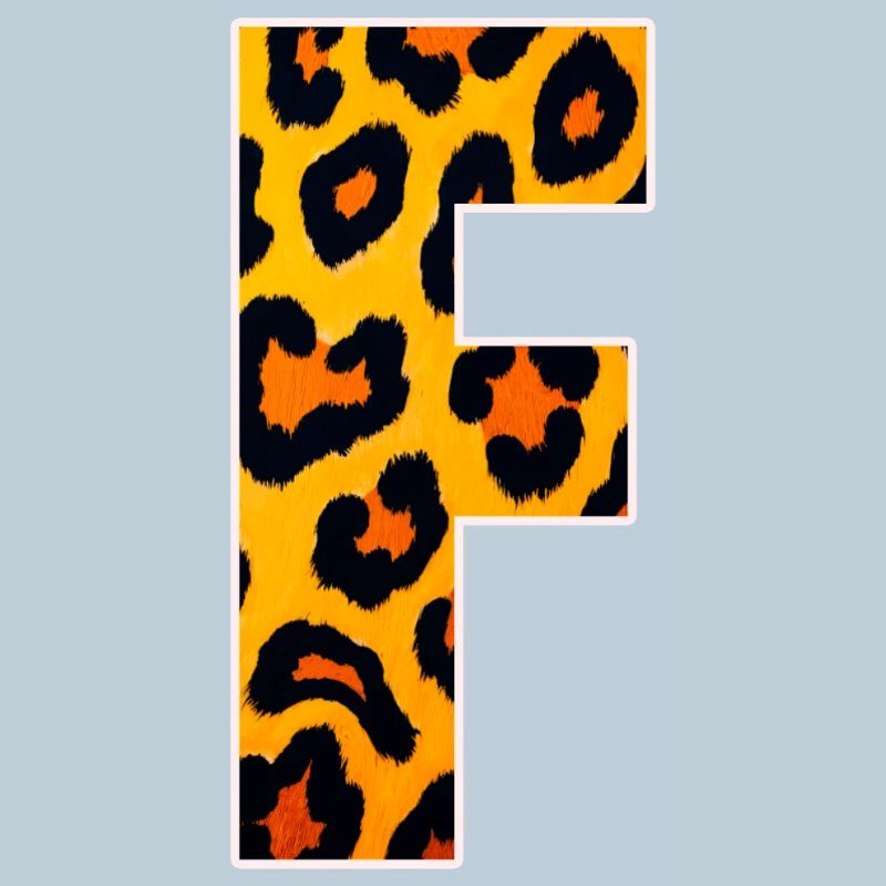 Leopardeneffekt Feuerorange Muster