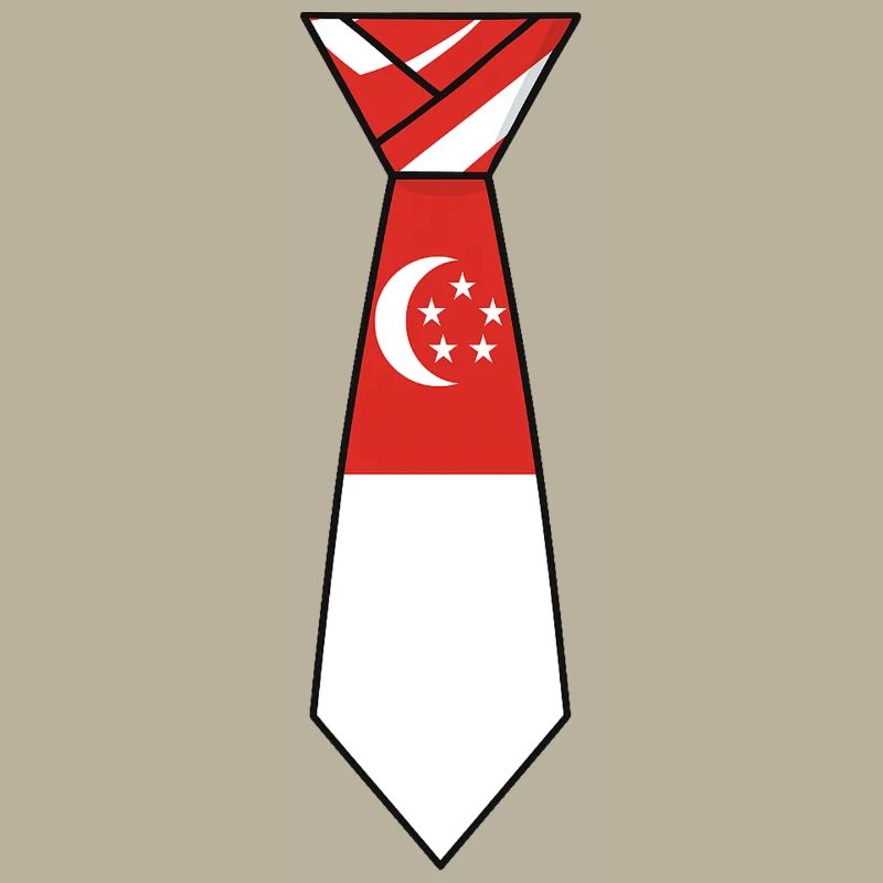 Cravate de Singapour – Conception du drapeau